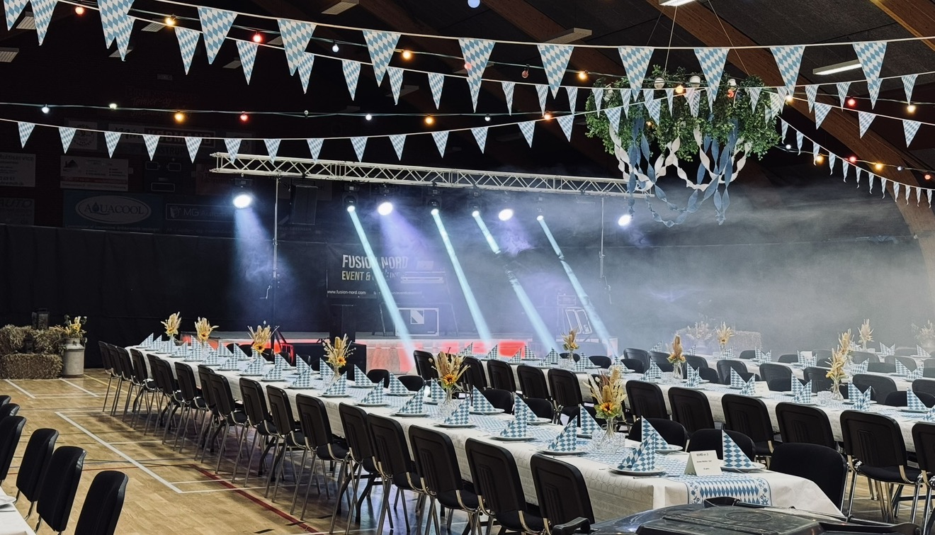Festlokale med Fusion Nords lysshow